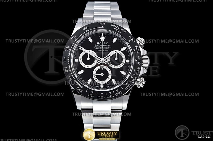 0916 Upgraded ROLDYT0348B – Daytona 116500 CER SS Black 904L BTF Asia 947